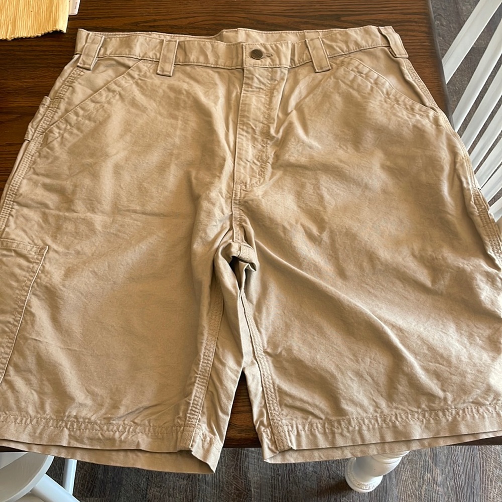 Khaki Carhartt cargo shorts